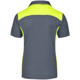 Mens Glendower Golf Shirt Yellow Back